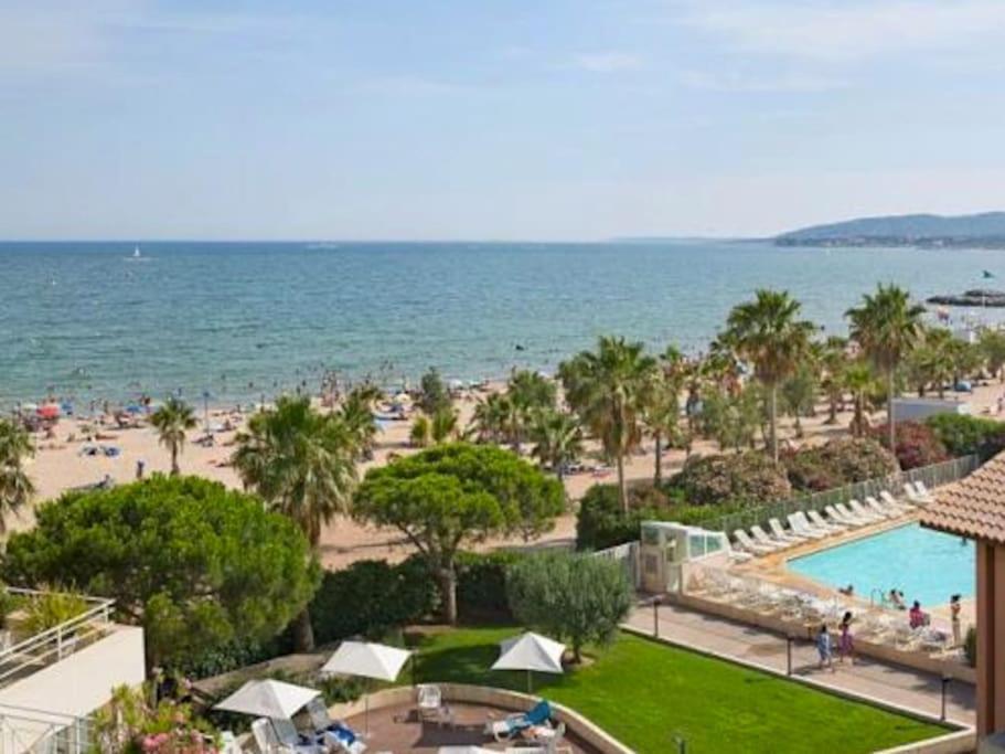 Port Frejus Cap Hermes Vue Mer Et Port Pieds Dans L'Eau Piscine Pkg מראה חיצוני תמונה
